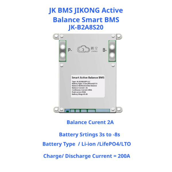 jk bms jikong active balance smart bms 200a